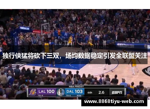 独行侠猛将砍下三双，场均数据稳定引发全联盟关注